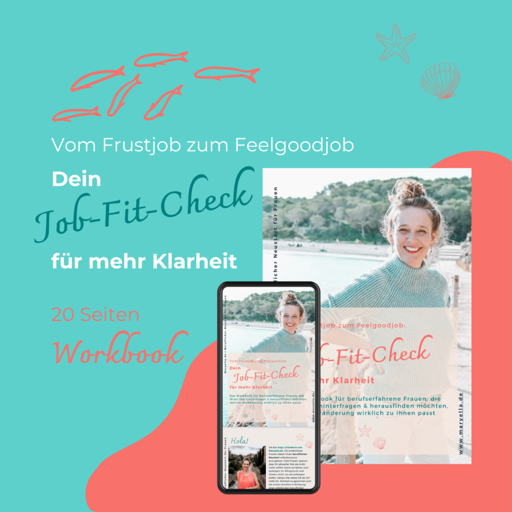 Mockup des Workbook "Job-Fit-Check" von Maryella.de