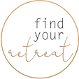 Logo der Buchungsplattform "Find your retreat", auf der auch das Jobretreat von Maryella.de gelistet ist